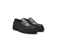 HUGO Mocassins en cuir à semelle extérieure crantée - Style Draven_loaf_bo, 50552688 Noir 40