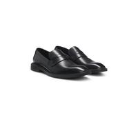 HUGO Mocassins en cuir avec finition Penny - Style Gryff_loaf_ltpl, 50548435 Noir 43.5