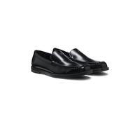 HUGO Mocassins en cuir avec logo empilé - Style Liora_Loafer_alt, 50574071 Noir 39