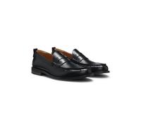 HUGO Mocassins Penny en cuir brossé - Style Varian_loaf_bogrlt, 50572848 Noir 41