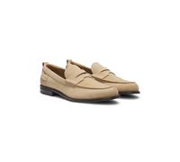 HUGO Mocassins Penny en cuir suédé - Style Varian_loaf_sdzz, 50563464 Beige clair 42