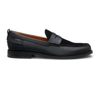 HUGO Hommes Varian Loaf Mocassins en Cuir grainé à Vamp en Cuir suédé
