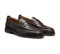 HUGO Hommes Varian Loaf Mocassins en Cuir avec Finition Penny