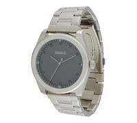 HUGO Montre à affichage analogique '#BRIGHT' anthracite / argent, Taille One Size