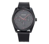 HUGO Montre à affichage analogique 'Bright Sport' gris / rouge foncé / noir, Taille One Size