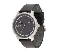 HUGO Montre à affichage analogique 'STAMP' noir, Taille One Size
