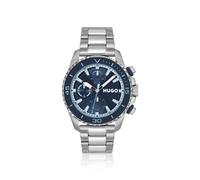 HUGO Montre à cadran bleu et bracelet à maillons - Style #DIVE, 58565082 Couleur argentée pcs.