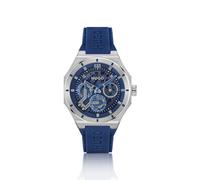HUGO Montre à cadran squelette et bracelet en silicone bleu - Style #GRAIL SKELETON, HB1530375 Bleu pcs.
