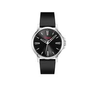 HUGO Montre en plaqué noir avec bracelet en cuir - Style #SMOOTH, 58565078 Noir pcs.