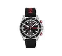 HUGO Montre à cadran noir et bracelet en silicone logoté - Style #DIVE, 58565080 Noir pcs.