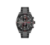 HUGO Montre Analogique Multifunction à Quartz pour Homme Collection #Fast avec Bracelet en Acier Inoxydable Noir - 1530374