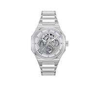 HUGO Montre à cadran squelette en acier inoxydable avec bracelet à maillons - Style #GRAIL SKELETON, HB1530377 Argent pcs.