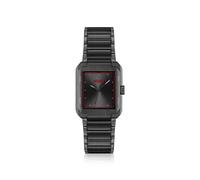 HUGO Montre à Mouvement à Quartz Trois Aiguilles pour Homme Collection #Thrive Analog avec Bracelet en Acier Inoxydable Noir - 1530383