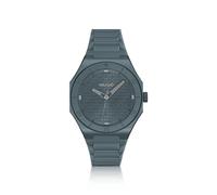 HUGO Montre en aluminium bleu avec cadran à logo texturé - Style #GRAIL LIGHT, 58244978 Gris pcs.