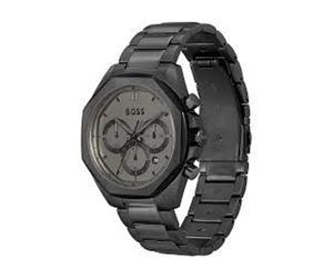 Hugo - Montre habillée en acier inoxydable - Homme - Accessoires - Noir - Taille: ONE Size