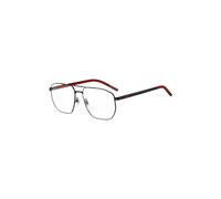 HUGO Monture optique en acier noir avec face intérieure rouge des branches - Style HG 14360035816, 58787722 Noir pcs.