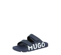 HUGO Mule 'Evander' bleu foncé / blanc, Taille 44