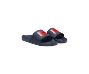 HUGO Mules avec bride logotée - Style Timein_slid_ph_N, 50548061 Bleu foncé 46
