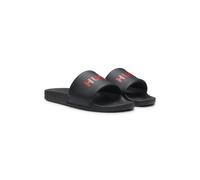 HUGO Mules avec bride rembourrée et logo contrastant - Style Timein_slid_pdemlg, 50568765 Noir 45