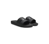 HUGO Mules confectionnées en Italie avec logo ton sur ton - Style Timein_slid_sylg, 50563418 Noir 41