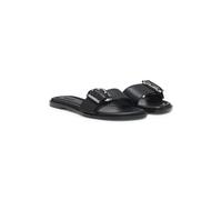HUGO Mules en cuir avec boucle logo - Style Amaryl_Slide05_clt, 50563661 Noir 37