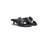 HUGO Mules en cuir avec brides croisées à boucle - Style Amaryl_Mule40_bkcl, 50563662 Noir 37