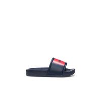 HUGO Mules enfant avec étiquette logo rouge - Style G01179/85C27, G01179 Bleu foncé 40