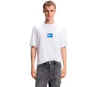Hugo Nayonix 10258299 Blue Short Sleeve T-shirt Blanc L Homme