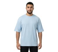 HUGO T-shirt en jersey de coton avec patch logoté bleu - Style Nuwaffle, 50534434 bleu clair L