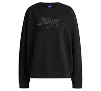 HUGO Oversized Crew_B_2 10266045 01 Maillot de survêtement, Black001, XL Femme