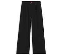 HUGO Pantalon à la coupe droite avec chaîne mousqueton ton or - Style Henesa-2-W, 50557331 Noir 44