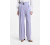 HUGO Pantalon à pinces avec ceinture à boucle - Style Hamili, 50554454 Violet clair 42