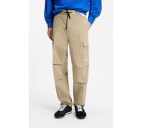 HUGO Pantalon cargo coupe décontractée en coton ripstop - Style Gadic262D, 50559930 Beige M