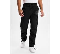 HUGO Pantalon cargo 'Garlo' gris / noir, Taille 38