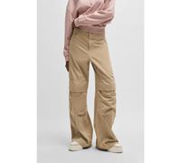 HUGO Pantalon cargo large en twill de coton - Style Hunder-1-D_B, 50530833 Beige 42