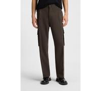 HUGO Pantalon cargo Slim en tissu à chevrons - Style Graysen253, 50541398 Marron XL