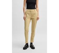 HUGO Pantalon court Slim Fit avec fermeture éclair au bas des jambes - Style Hedima, 50513770 Beige clair 36