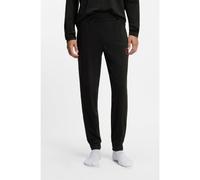 HUGO Pantalon de survêtement resserré au bas des jambes en coton stretch avec logo encadré - Style Laze Pants CW, 50525246 Noir S