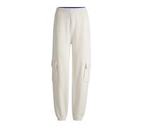 Hugo - Pantalon de Survêtement Style Cargo en Terry de Coton - Femme - Pantalons - Beige - Taille: 36 FR