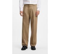 HUGO Pantalon décontracté ajusté en coton stretch - Style Riko263, 50573217 Beige S