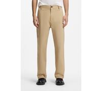 HUGO Pantalon droit en coton stretch mercerisé - Style Cino261, 50567278 Beige L