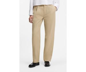HUGO Pantalon en coton taille basse avec détail de ceinture en paracorde - Style Hulisea-2_B, 50569273 Beige clair 38