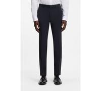 HUGO Pantalon Extra Slim en laine mélangée - Style Hesten253X-MH, 50540306 Bleu foncé 48