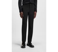 HUGO Pantalon Extra Slim en laine mélangée - Style Hesten253X-MH, 50540306 Noir 46