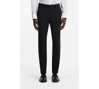 HUGO Pantalon Extra Slim en laine mélangée - Style Hesten253X-MH, 50540306 Noir 56