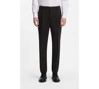 HUGO Pantalon Extra Slim en twill de laine mélangée - Style Hesten261F1X, 50559115 Noir 50