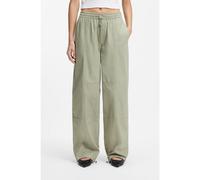 HUGO Pantalon large en coton toucher du papier - Style Hutanda-1-W_B, 50557311 Chaux 38