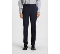 HUGO Pantalon Modern en laine mélangée stretch - Style Tom253X-MH, 50540150 Bleu foncé 54