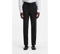 HUGO Pantalon Modern en laine mélangée stretch - Style Tom253X-MH, 50540150 Noir 44