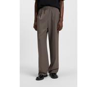 HUGO Pantalon Modern en twill stretch mouliné - Style Garos253X-ALL, 50544612 Marron 52